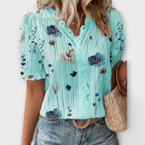 Emily - Blusa de moda com decote em V