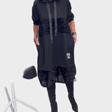 Marieta | Modern Dress with Hood and Patch