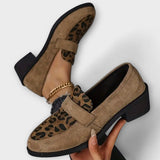 Karla - Sapatos femininos elegantes com padrão leopardo