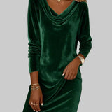 Frosina - Loose Velvet Dress