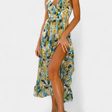 Fiona Vibrant Pattern Midi Dress