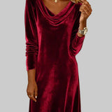 Frosina - Loose Velvet Dress