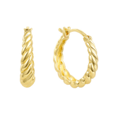 Twisted Hoop Earrings with a Twist Style