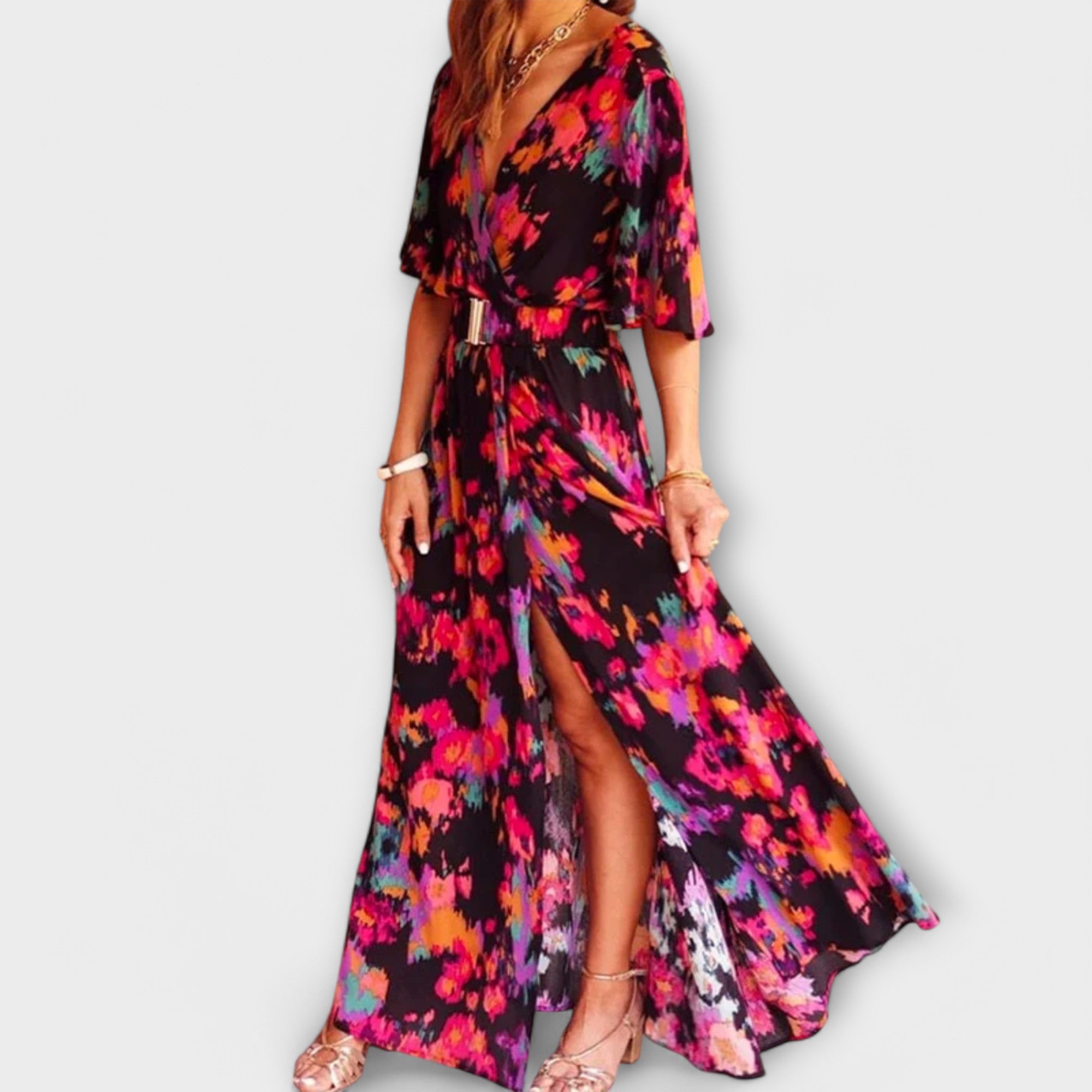 Dorothy — Maxi Boho Dress with V Neck
