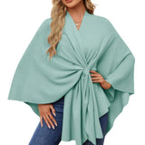 Maegan | Elegante xale tipo poncho com design frontal macio e aberto
