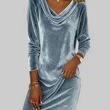 Frosina - Loose Velvet Dress