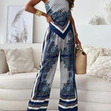 Alice | Trendy Tie-Up Jacket & Pants Two-Piece Set Ready for Vacation