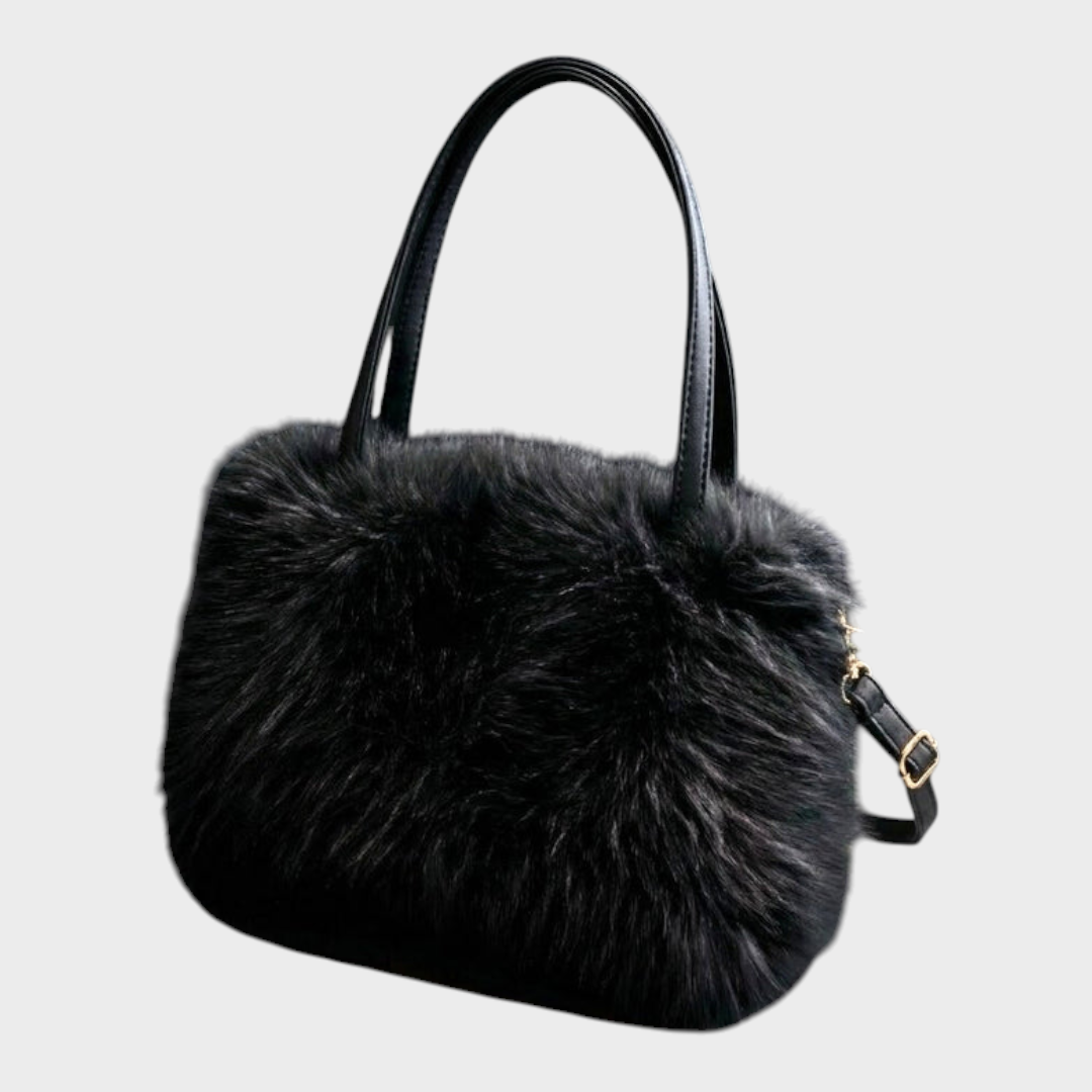 Cecelia | Siberian Aurora Fur Handbag