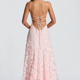 Francisca - Maxi vestido com corpete de renda