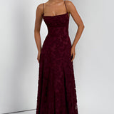 Francisca - Maxi vestido com corpete de renda