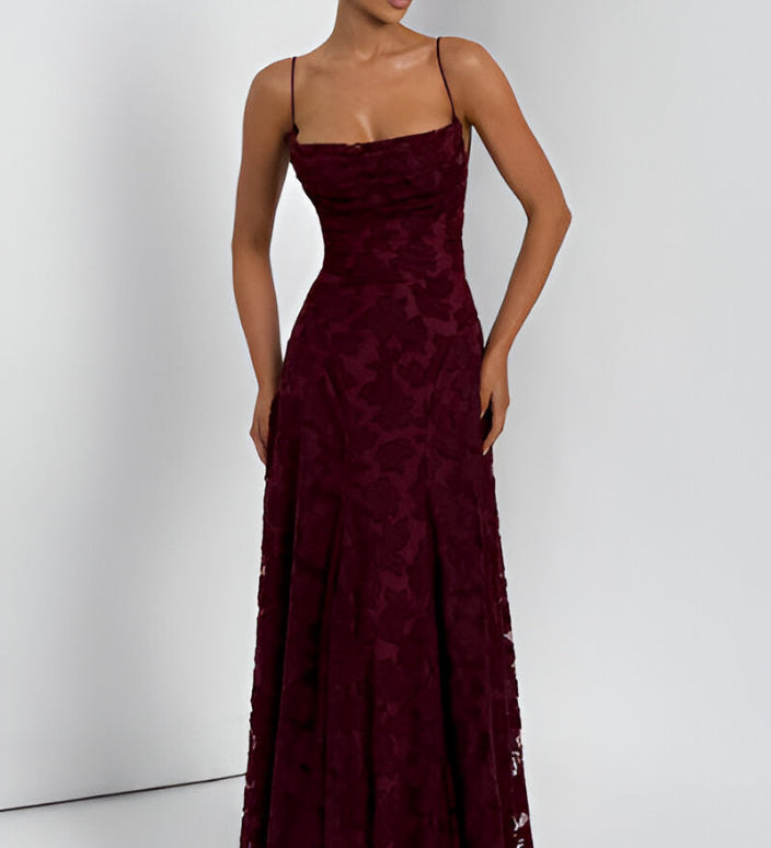 Francisca - Maxi vestido com corpete de renda