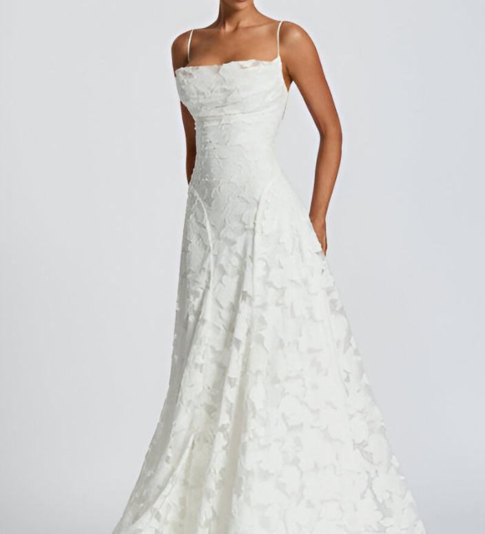 Francisca - Maxi vestido com corpete de renda
