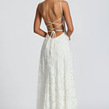 Francisca - Maxi vestido com corpete de renda