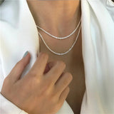 Conjunto de Colares de Prata