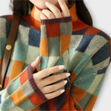 Érika - Camisola com Gola Alta Patchwork