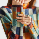 Érika - Camisola com Gola Alta Patchwork