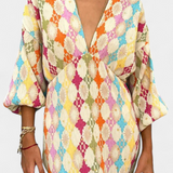 Shanice Maxi Dress com Estampa Geométrica