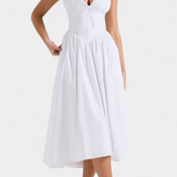 Margie V-Neck Dress with Romantic Floral Print