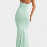 Lusiana Backless Halter Neck Maxi Dress