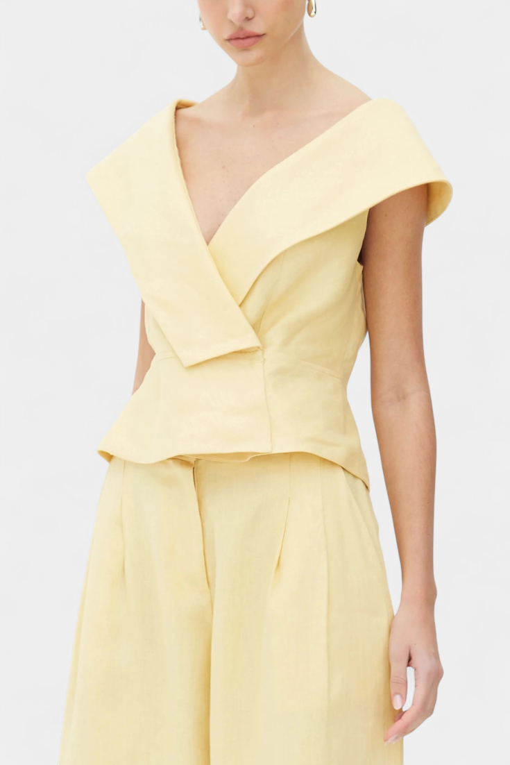 Hayden | Σετ με Ασύμμετρο Τοπ και Παντελόνι Παλάτσο