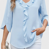Annemiek Casual Blouse with a Comfortable Fit and Elegant Style
