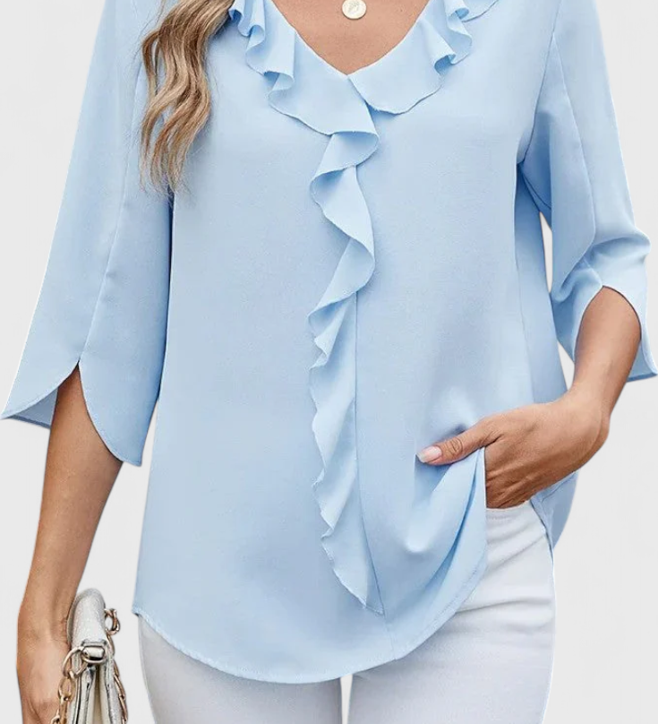 Annemiek Casual Blouse with a Comfortable Fit and Elegant Style