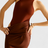 Mafalda Maxi Φόρεμα με Στυλ Tank Top και Λεπτή Σιλουέτα