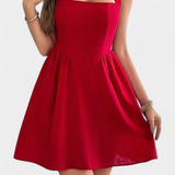 Kassandra Mini Halter Dress με Ανοιχτή Πλάτη και Τσέπες