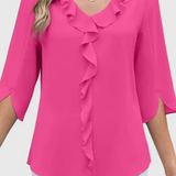 Annemiek Casual Blouse with a Comfortable Fit and Elegant Style