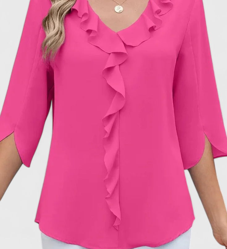 Annemiek Casual Blouse with a Comfortable Fit and Elegant Style