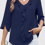Annemiek Casual Blouse with a Comfortable Fit and Elegant Style