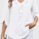 Annemiek Casual Blouse with a Comfortable Fit and Elegant Style