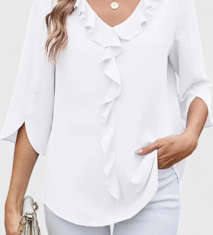 Annemiek Casual Blouse with a Comfortable Fit and Elegant Style