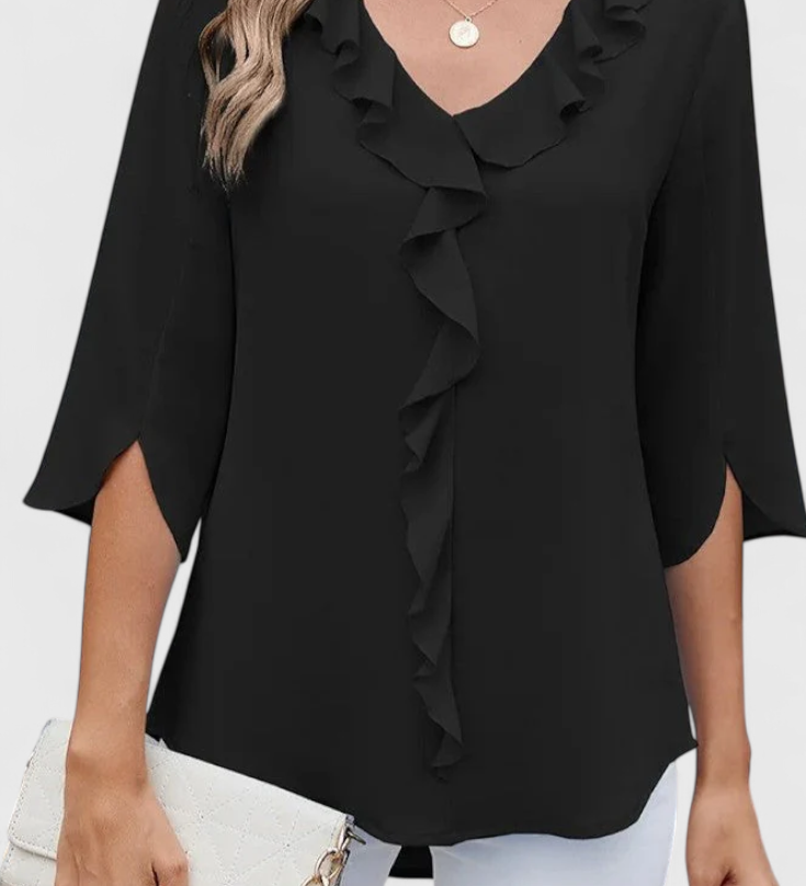 Annemiek Casual Blouse with a Comfortable Fit and Elegant Style