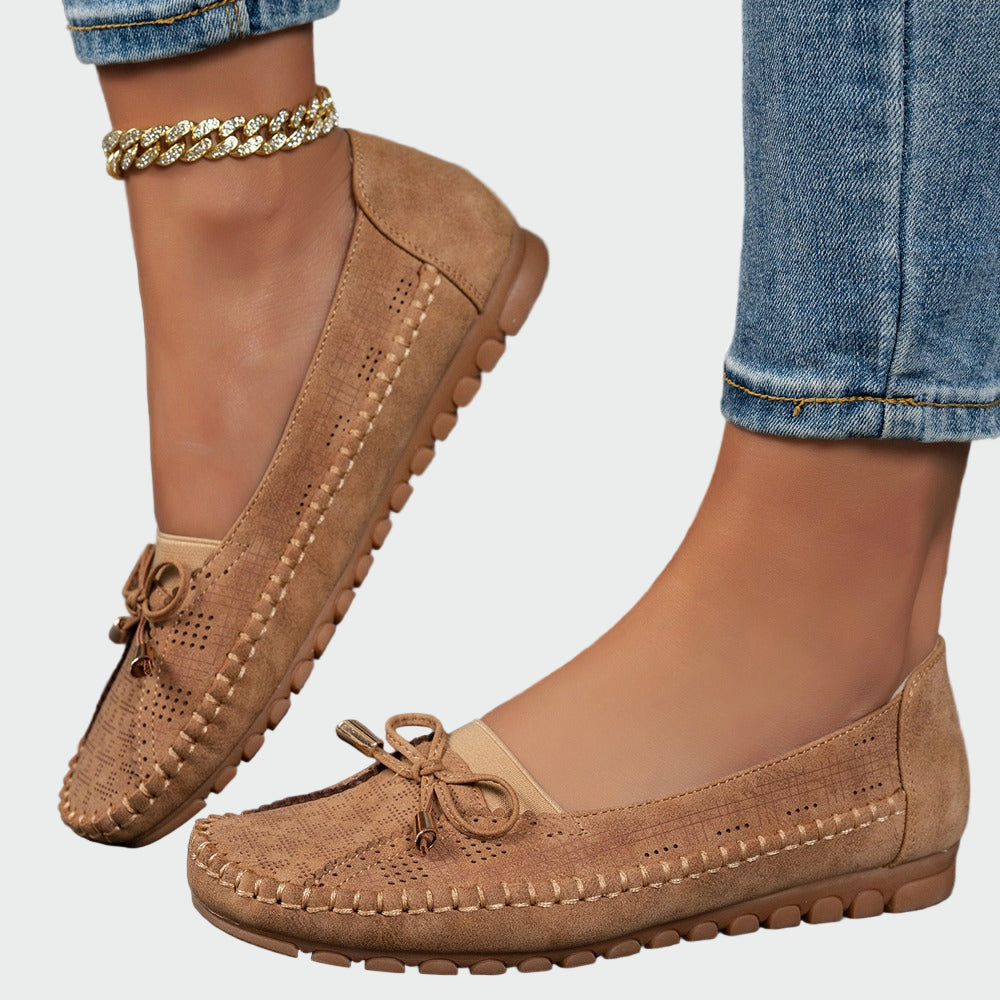 Comfortable slip-on shoes with an orthopedic sole