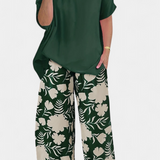 Aivy Floral Two Piece Loose Fit Set