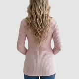 Gloria - Canelado Maternity Top com Laço na Cintura (Tie-Waist Ribbed Maternity Top) --- **Gostaria que traduzisse também a descrição do produto ou que adicionasse palavras-chave para SEO?**