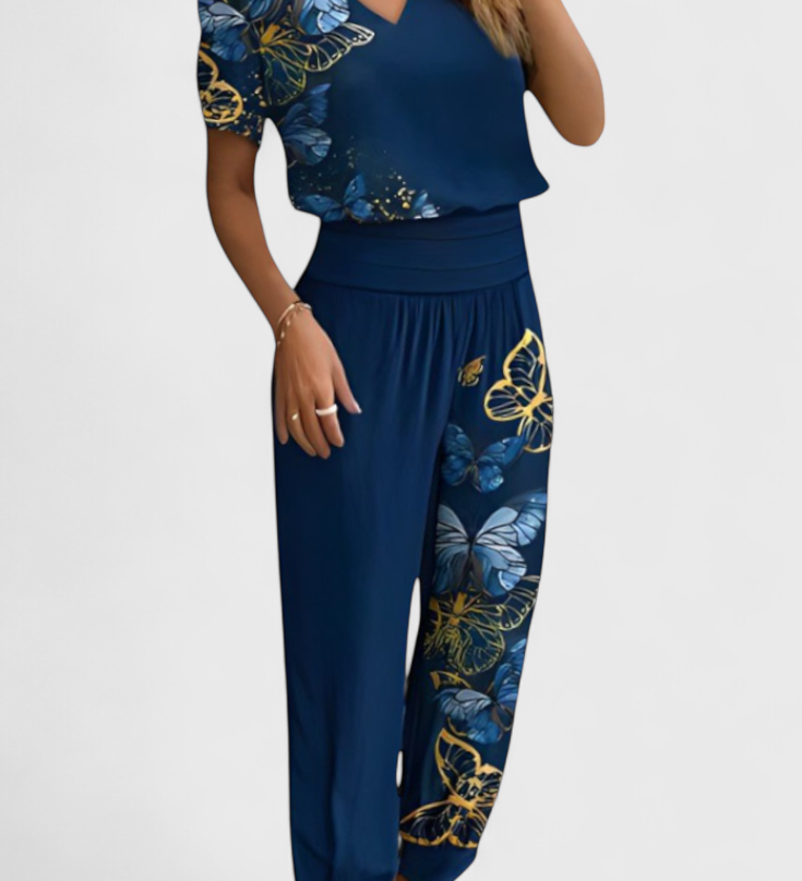 Cassandra Set Blouse and Trousers