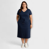 Danielle - Top e saia elegantes com decote