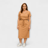 Danielle - Top e saia elegantes com decote