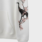 Adelle | Sakura Crane – Oversized Μαλακό Φούτερ με Κουκούλα
